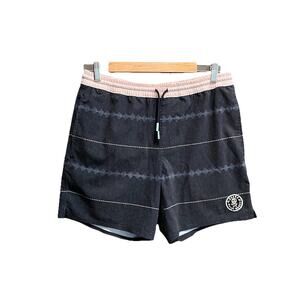 Roark Gray Pink Stripe Shorey 16” Horizons Men's‎ Activewear Shorts Size Small